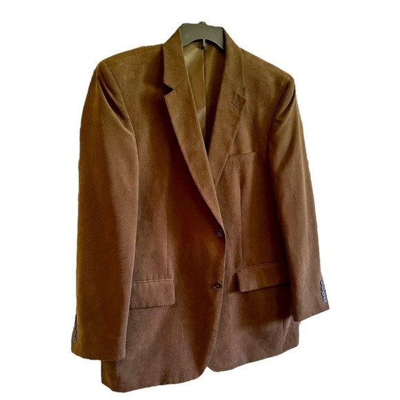 VIA EUROPA, FROM MACYS, DARK BROWN SPORT COAT. SIZE 44R - Picture 2 of 10